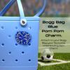 BOGLETS - Cheerleading Charm Compatible with Bogg Bags - Decorative Charm for Bogg Bags & Other Tote Bags (Blue Pom Pom) view 2
