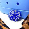 BOGLETS - Cheerleading Charm Compatible with Bogg Bags - Decorative Charm for Bogg Bags & Other Tote Bags (Blue Pom Pom) view 3