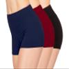 ALWAYS Women Boyshort Underwear Panties - Soft Stretch Boxer Brief Yoga Shorts 3 Pack Black Burgundy Navy 2X Large view 1