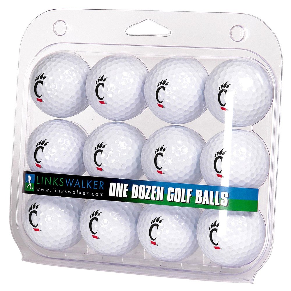 LinksWalker Cincinnati Bearcats Golf Balls Gift Pack 12 2-Piece Regulation Size Balls