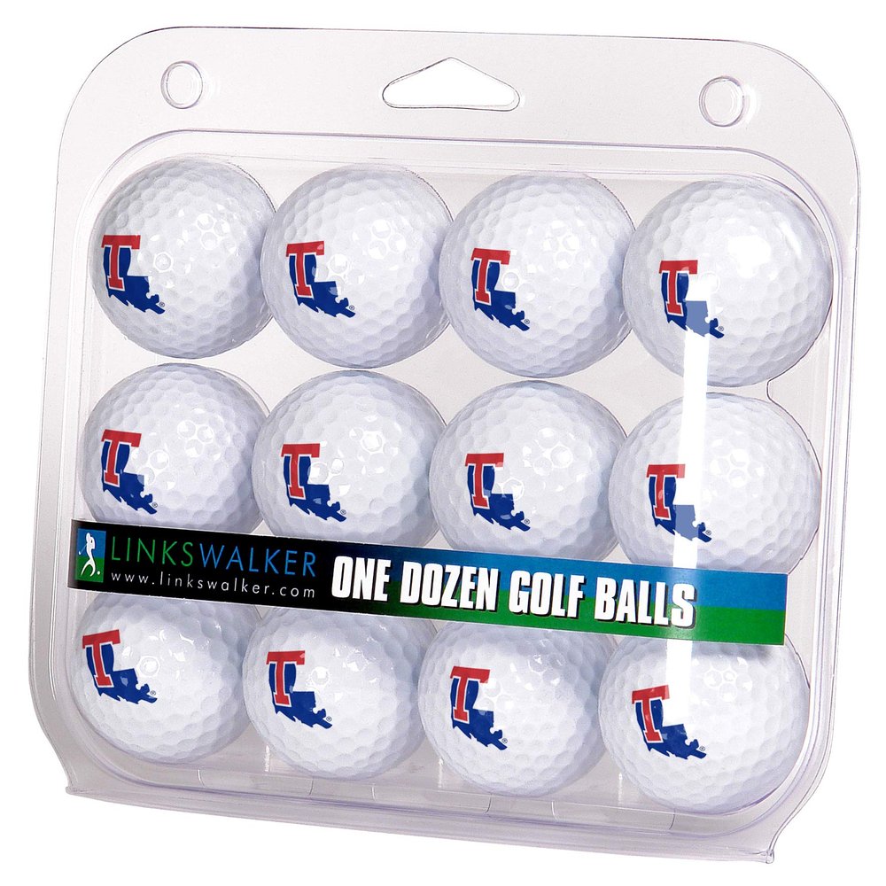 LinksWalker Louisiana Tech Bulldogs Golf Balls Gift Pack 12 2-Piece Regulation Size Balls