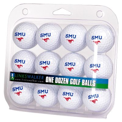 LinksWalker Southern Methodist Mustangs Golf Balls Gift Pack 12 2-Piece Regulation Size Balls