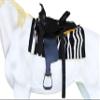 CHALLENGER Horse 5" Black Aluminum Engraved Barrel Racing Saddle Stirrups with Turquoise Stones 51230 view 4