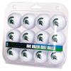 LinksWalker Michigan State Spartans Golf Balls Gift Pack 12 2-Piece Regulation Size Balls view 1