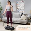 Lifepro Whole Body Vibration Plate Workout Poster - Comprehensive Vibration Plate Exercise Machine Exercise Poster with Training Suggestions & Detailed Instructions in Convenient Workout Chart view 3