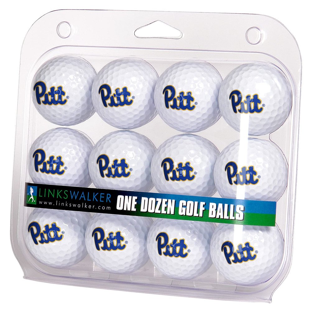LinksWalker Pittsburgh Panthers Golf Balls Gift Pack 12 2-Piece Regulation Size Balls