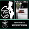 2 Pack - Pregnant Driver Inside - Expectant Mother | Decal Vinyl Sticker Graphics for Car Truck SUV Van Wall Window Laptop | 5.5" Width by 5.4" Height HGC2253.010 White view 2