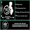 2 Pack - Pregnant Driver Inside - Expectant Mother | Decal Vinyl Sticker Graphics for Car Truck SUV Van Wall Window Laptop | 5.5" Width by 5.4" Height HGC2253.010 White view 3