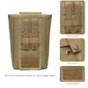 DUOLUDA Tactical Folding Dump Pouch Utility Tool Bag Military Molle Drawstring Ammo Magazine Pouch-EDC Drop Bag for Ammo, Magazines, Range Shooting, Hunting, Outdoor Sports (Khaki) view 3
