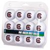 LinksWalker South Carolina Gamecocks Golf Balls Gift Pack 12 2-Piece Regulation Size Balls view 1