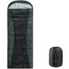 Alpine Swiss 0C (32F) Sleeping Bag Lightweight Waterproof with Compression Sack Adults All Seasons Camping Hiking Backpacking Travel Outdoor Indoor Black Gray view 1