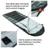 Alpine Swiss 0C (32F) Sleeping Bag Lightweight Waterproof with Compression Sack Adults All Seasons Camping Hiking Backpacking Travel Outdoor Indoor Black Gray view 4