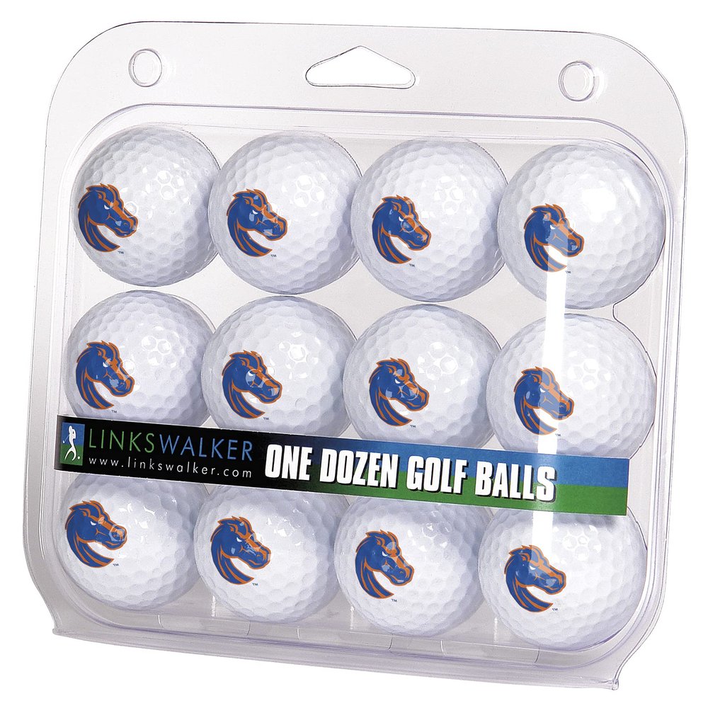 LinksWalker Boise State Broncos Golf Balls Gift Pack 12 2-Piece Regulation Size Balls