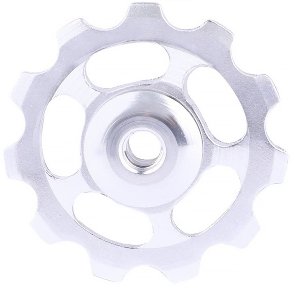 11T Aluminum Sealed Bearing Rear Derailleur Pulley 1.65x1.65x0.2 Inch Bike Guide Roller Pulley Ceramic Bearings Bicycle Derailleur Accessories for Most of Rear Derailleur on The Market