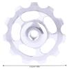 11T Aluminum Sealed Bearing Rear Derailleur Pulley 1.65x1.65x0.2 Inch Bike Guide Roller Pulley Ceramic Bearings Bicycle Derailleur Accessories for Most of Rear Derailleur on The Market view 4