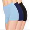 ALWAYS Women Boyshort Underwear Panties - Soft Stretch Boxer Brief Yoga Shorts 3 Pack Black SkyBlue Navy X Large view 1