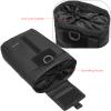 DUOLUDA Tactical Folding Dump Pouch Utility Tool Bag Military Molle Drawstring Ammo Magazine Pouch-EDC Drop Bag for Ammo, Magazines, Range Shooting, Hunting, Outdoor Sports (Black) view 4