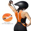 Santic Women Triathlon Suit Back Zipper tri Suit Padded One-Piece Sleeveless Swimsuits Quick-Dry(Orange,XL) view 3