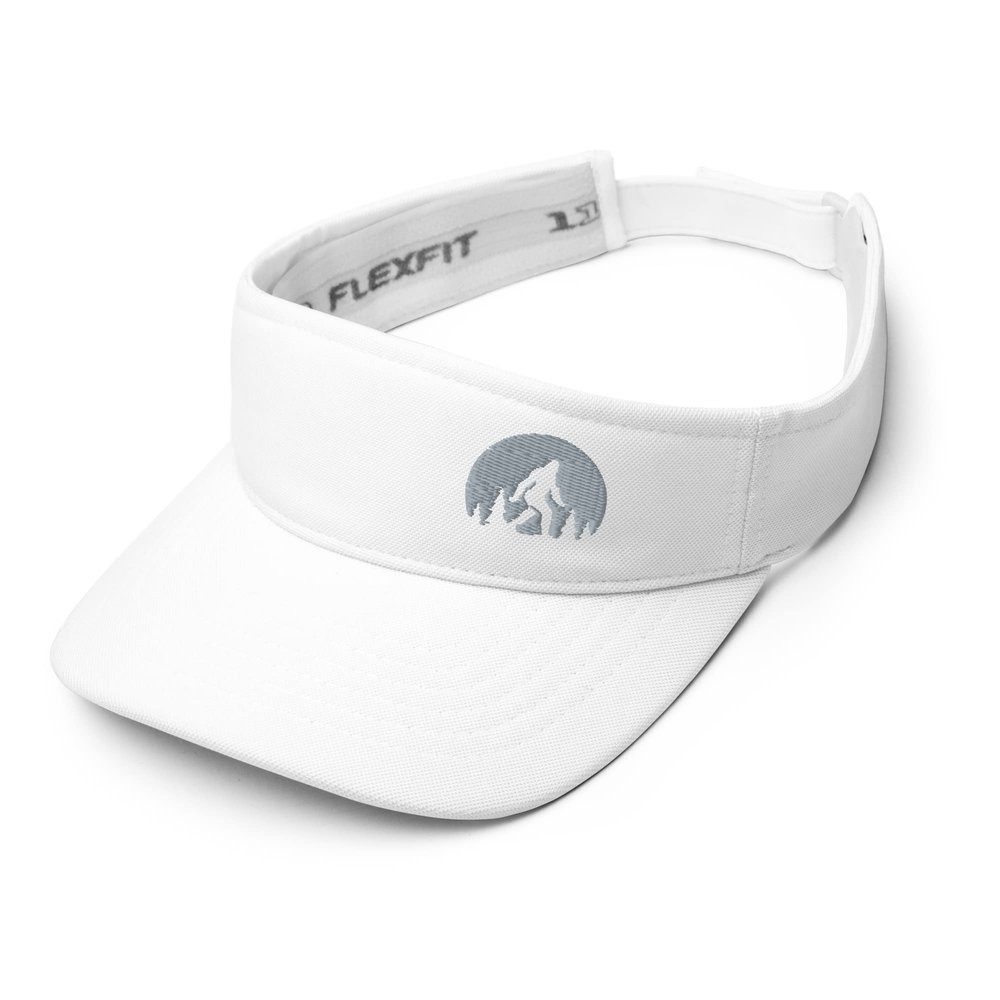 RIVEMUG Bigfoot Sasquatch Gift Hat Sun Visor Hat for Men and Women White