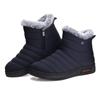 TEMOFON Womens Winter Snow Boots: Warm Fur Lined Ankle Booties Waterproof Slip On Booties Comfortable Outdoor Shoes with Zipper Blue Size 7 view 1