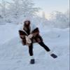 TEMOFON Womens Winter Snow Boots: Warm Fur Lined Ankle Booties Waterproof Slip On Booties Comfortable Outdoor Shoes with Zipper Blue Size 7 view 2