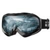 OutdoorMaster Ski Goggles OTG - Over Glasses Ski/Snowboard Goggles for Men, Women & Youth - 100% UV Protection (Blackframe Bluelens VLT80%) view 1