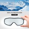 OutdoorMaster Ski Goggles OTG - Over Glasses Ski/Snowboard Goggles for Men, Women & Youth - 100% UV Protection (Blackframe Bluelens VLT80%) view 4