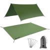 Tent Footprint, AYAMAYA PU 3000 Waterproof Tent Ground Cloth 6FT x 7FT Small Size for 2-3 Person Family Camping Tents Ground Sheet Mat with 6 Tent Stakes for Camping Hiking Picnic Backpacking view 1
