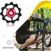 11T Aluminum Sealed Bearing Rear Derailleur Pulley 1.65x1.65x0.2 Inch Bike Guide Roller Pulley Ceramic Bearings Bicycle Derailleur Accessories for Most of Rear Derailleur on The Market view 3