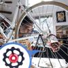 11T Aluminum Sealed Bearing Rear Derailleur Pulley 1.65x1.65x0.2 Inch Bike Guide Roller Pulley Ceramic Bearings Bicycle Derailleur Accessories for Most of Rear Derailleur on The Market view 4