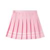 easyforever Girls Striped Pleated Skirt Scooter Skater Tennis School Uniform A-line Mini Skirt Japanese Skort Skirt Pink 7-8 Years view 1