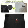 Cholila Cover Ping Pong Cover, Upgrade Double Layer Corners Thickened 420D Ping Pong Outdoor Waterproof, with Waterproof Strip Weather Resistant Table Tennis Cover, 65" x 28" x 68" view 2
