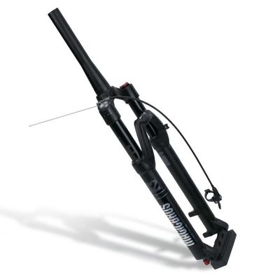 HSQMA 26/27.5/29 Inch Mountain Bike Suspension Forks Travel 80mm Air Fork Rebound Adjust Thru Axle Bike Front Fork 1-1/8'' Straight/Tapered Romete Lockout