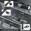 ULTRAFIRE Tactical Flashlights Predator Light with Interchangeable (Red, Green, White), 1200 Lumen LED Spotlight Light Hunting Flashlight with Picatinny Scope Mount and Pressure Switch, GF-K001 view 3