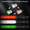 ULTRAFIRE Tactical Flashlights Predator Light with Interchangeable (Red, Green, White), 1200 Lumen LED Spotlight Light Hunting Flashlight with Picatinny Scope Mount and Pressure Switch, GF-K001 view 4