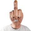Middle Finger Mask Halloween Creepy Fingers Mask Novelty Middle Finger Head Cover Halloween Costume Latex Mask Full Headcover for Halloween Cosplay view 1