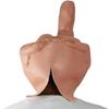 Middle Finger Mask Halloween Creepy Fingers Mask Novelty Middle Finger Head Cover Halloween Costume Latex Mask Full Headcover for Halloween Cosplay view 4