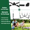 OUTTOY Outdoor Yard Games for Adult and Family, Led Ring Toss Games for Kids Glow in The Dark Games for Lawn, Backyard, Camping, Beach view 4