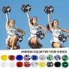 Supkiir 4Pcs Cheerleading Pom Poms for Cheerleader Costume Women, 2 Pair Cheer Pompoms for Boy Girl School Sports Games Team Spirit Cheering Dancing (Black White) view 2