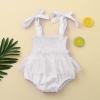 Beach Newborn Solid One-Piece Swimsuit Strap Swimwear Bathing Bow Baby Girls Girls Little Girl (White, 6-12 Months) view 2