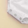 Beach Newborn Solid One-Piece Swimsuit Strap Swimwear Bathing Bow Baby Girls Girls Little Girl (White, 6-12 Months) view 4