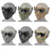 Tactical Fast Helmet Mount Mask with Detachable Goggles Outdoor Airsoft Paintball Shooting Sports Gear view 2