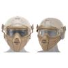 Tactical Fast Helmet Mount Mask with Detachable Goggles Outdoor Airsoft Paintball Shooting Sports Gear view 3