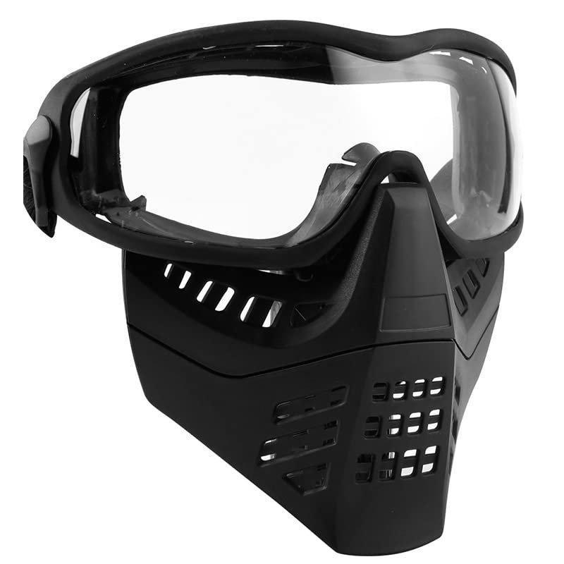 Tactical Fast Helmet Mount Mask with Detachable Goggles Outdoor Airsoft Paintball Shooting Sports Gear