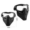 Tactical Fast Helmet Mount Mask with Detachable Goggles Outdoor Airsoft Paintball Shooting Sports Gear view 3