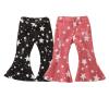 Waist Kids Toddler Girls Bell Jeans Bottoms Printing Star Baby Denim High Girls Pants 9-12 Month Boy (Pink, 2-3 Years) view 2