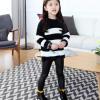 Children Trousers Leggings Kids Classic Baby Girls Elastic Pencil Pants Soft and Winter Clothed for (Black, 3-4 Years) view 3