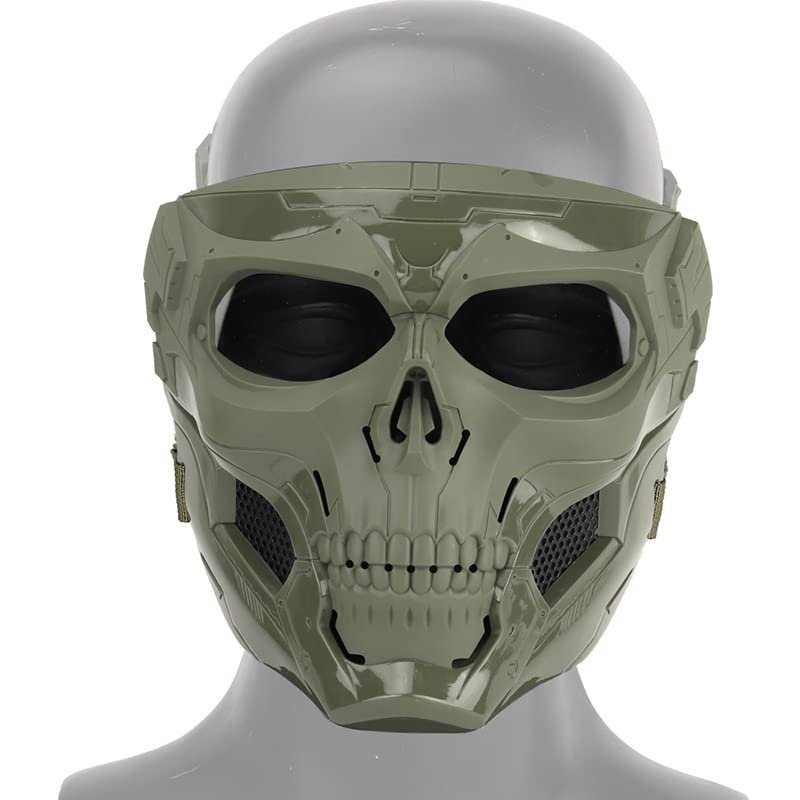 Tactical Skull Mask Fast Helmet Mount Outdoor Paintball Airsoft Shooting Sports Gear