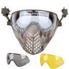 Tactical Fast Helmet Mount PC Mask with Goggles Outdoor Airsoft Paintball Shooting Sports Gear view 1