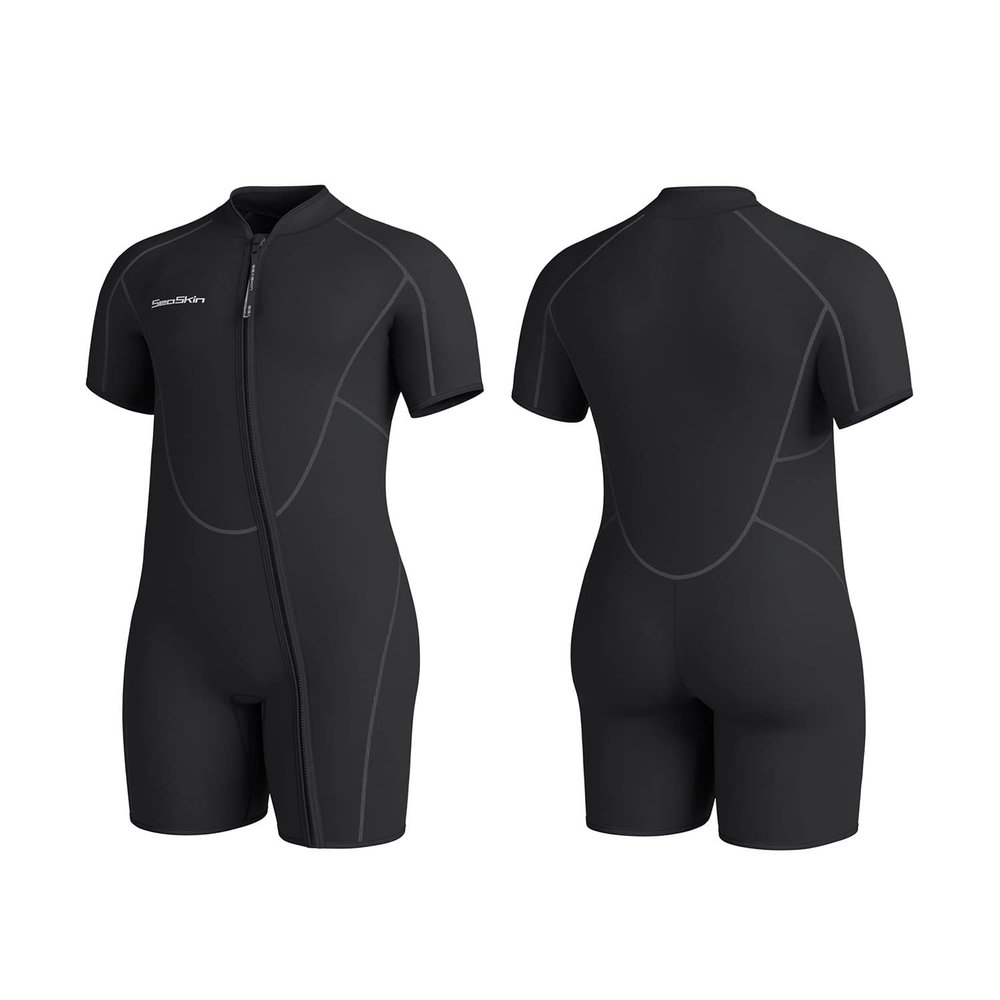 Seaskin Plus Size 3mm Shorty Wetsuit for Mens and Womens